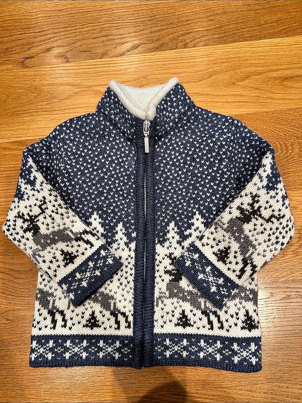 Kerstin Adolphson Wool Nordic Zip Sweater Baby 90 euro very good condition scand